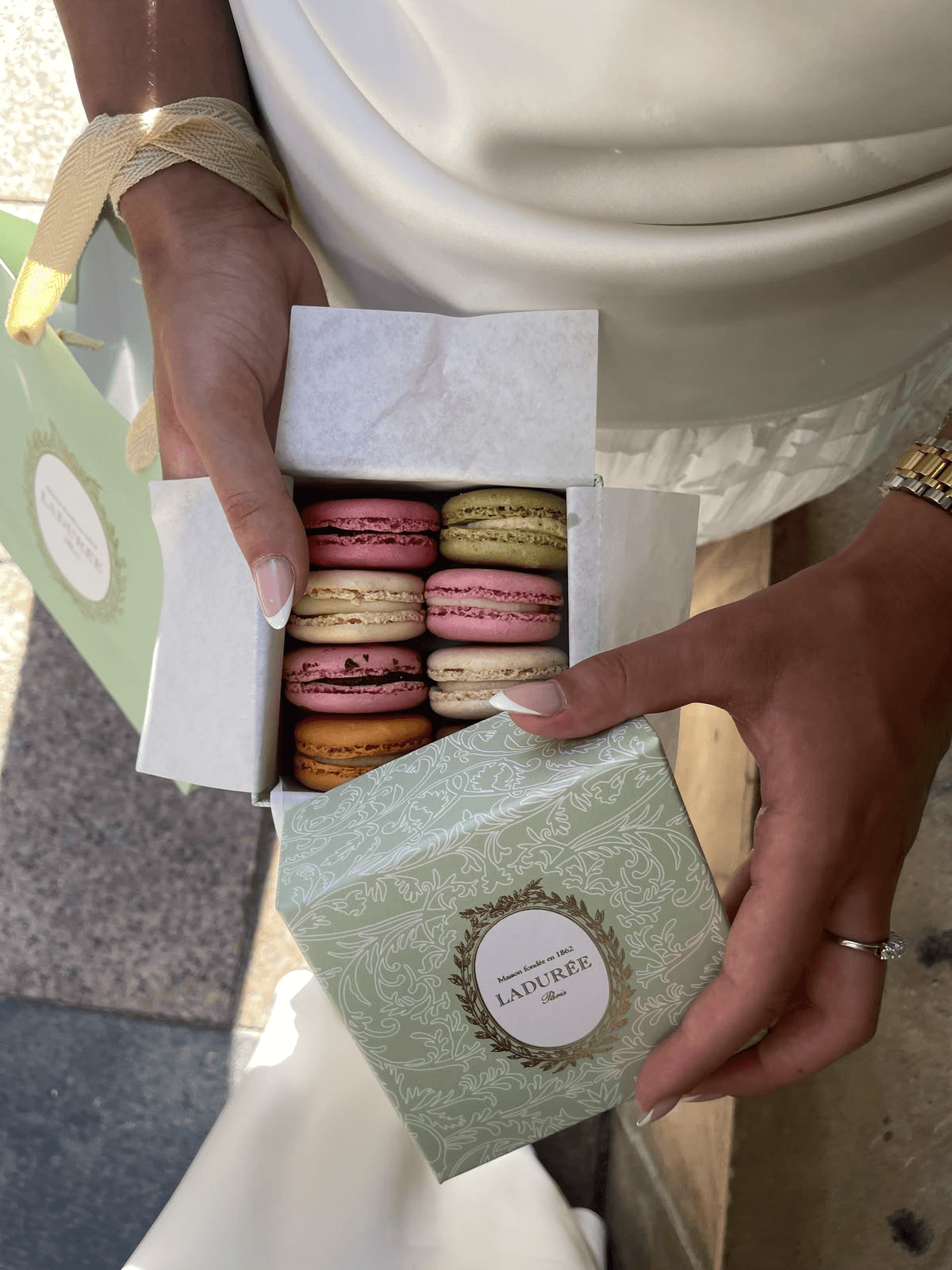 Ladurée macarons and elegant gift boxes