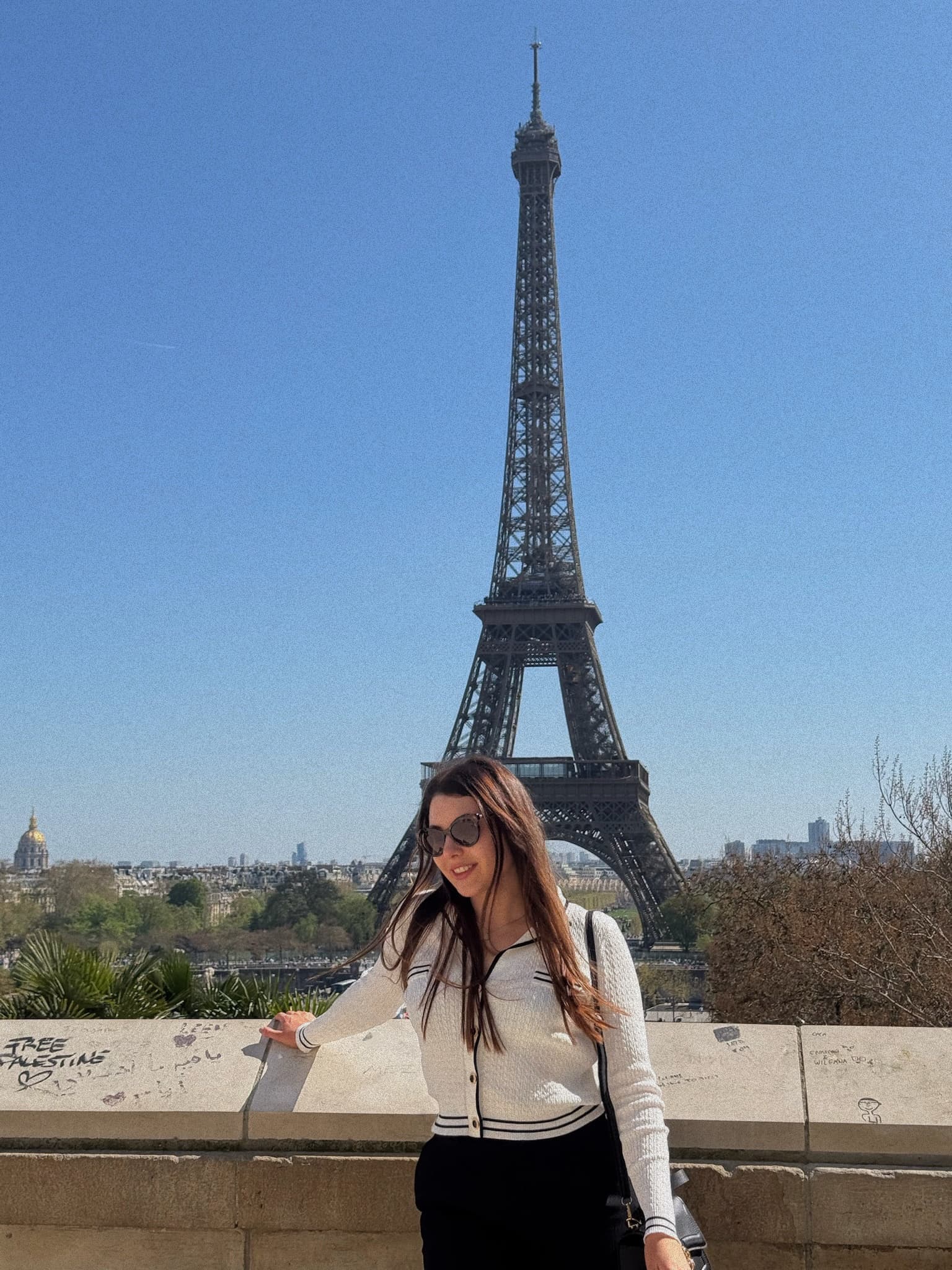 Eiffel Tower view in Spring