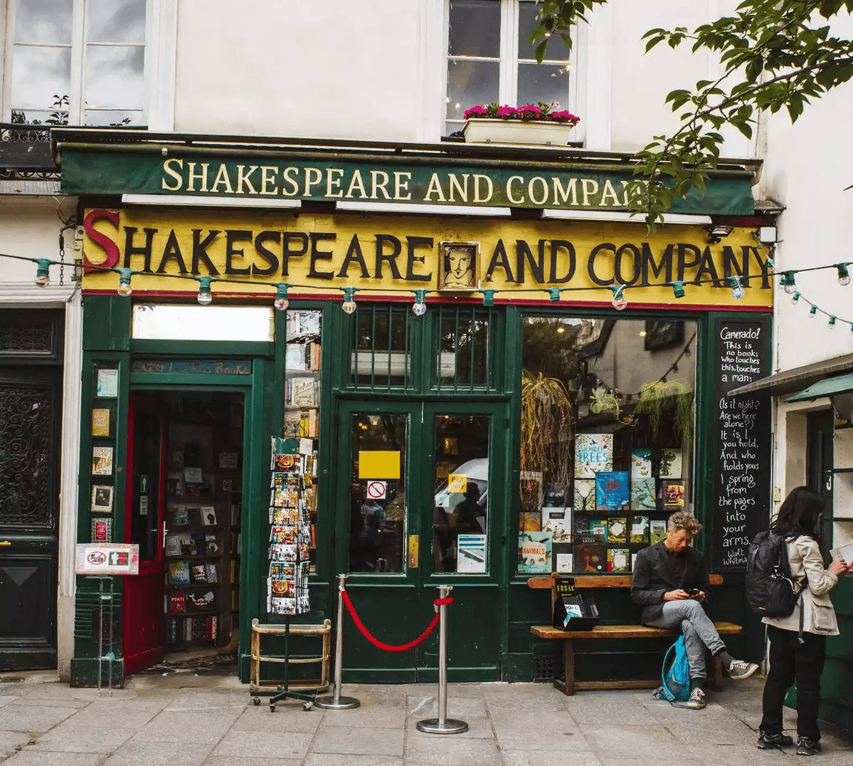 Shakespeare and Company bookstore opposite Notre-Dame in Paris