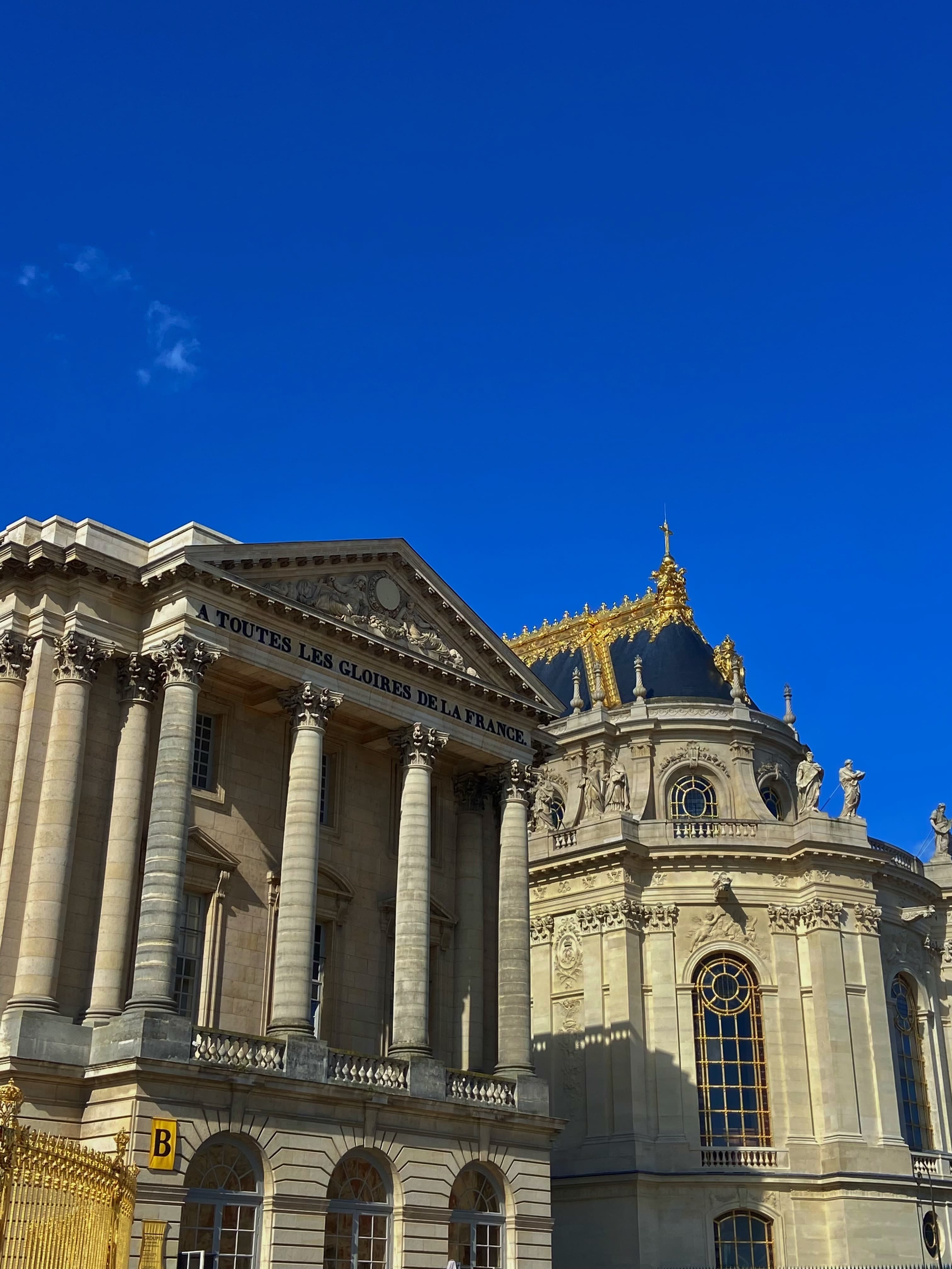 Outside the Palace of Versailles